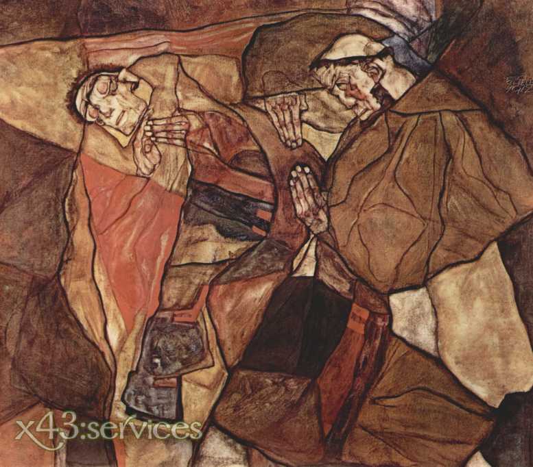 Egon Schiele - Agonie Todeskampf